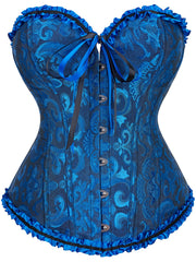 Strapless Corset Bustier Tummy Control Lace Up Body Shaper