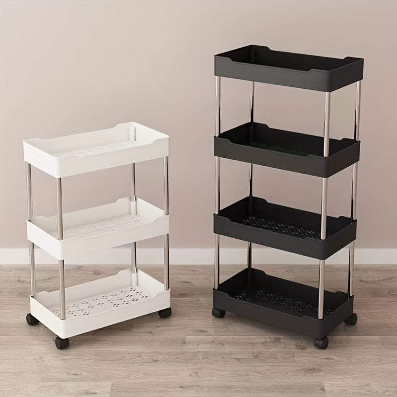 Small Cart Storage Rack Kitchen Floor Bedroom Snacks Mobile Bathroom Storage Rac