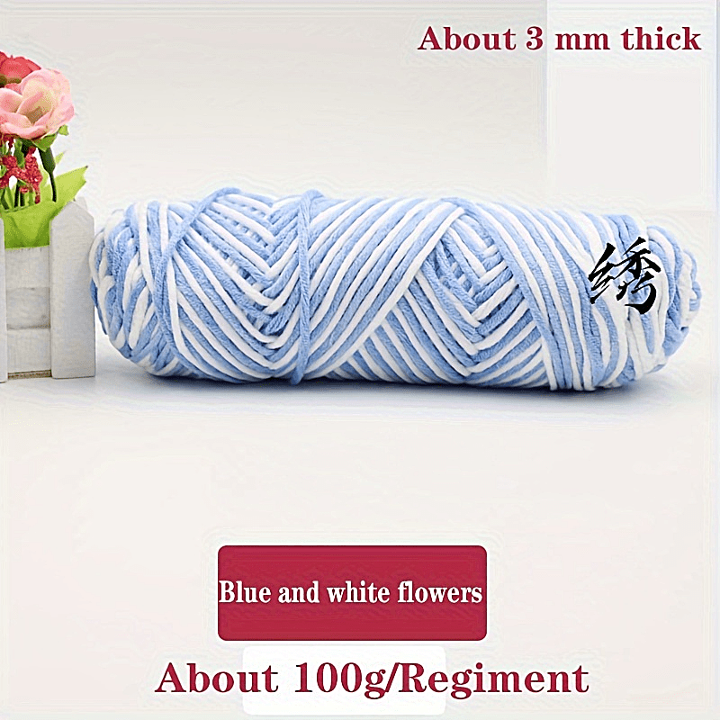 Thick 8-Strand Cotton Thread Ball for Scarf Knitting DIY Medium
