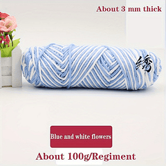 Thick 8-Strand Cotton Thread Ball for Scarf Knitting DIY Medium