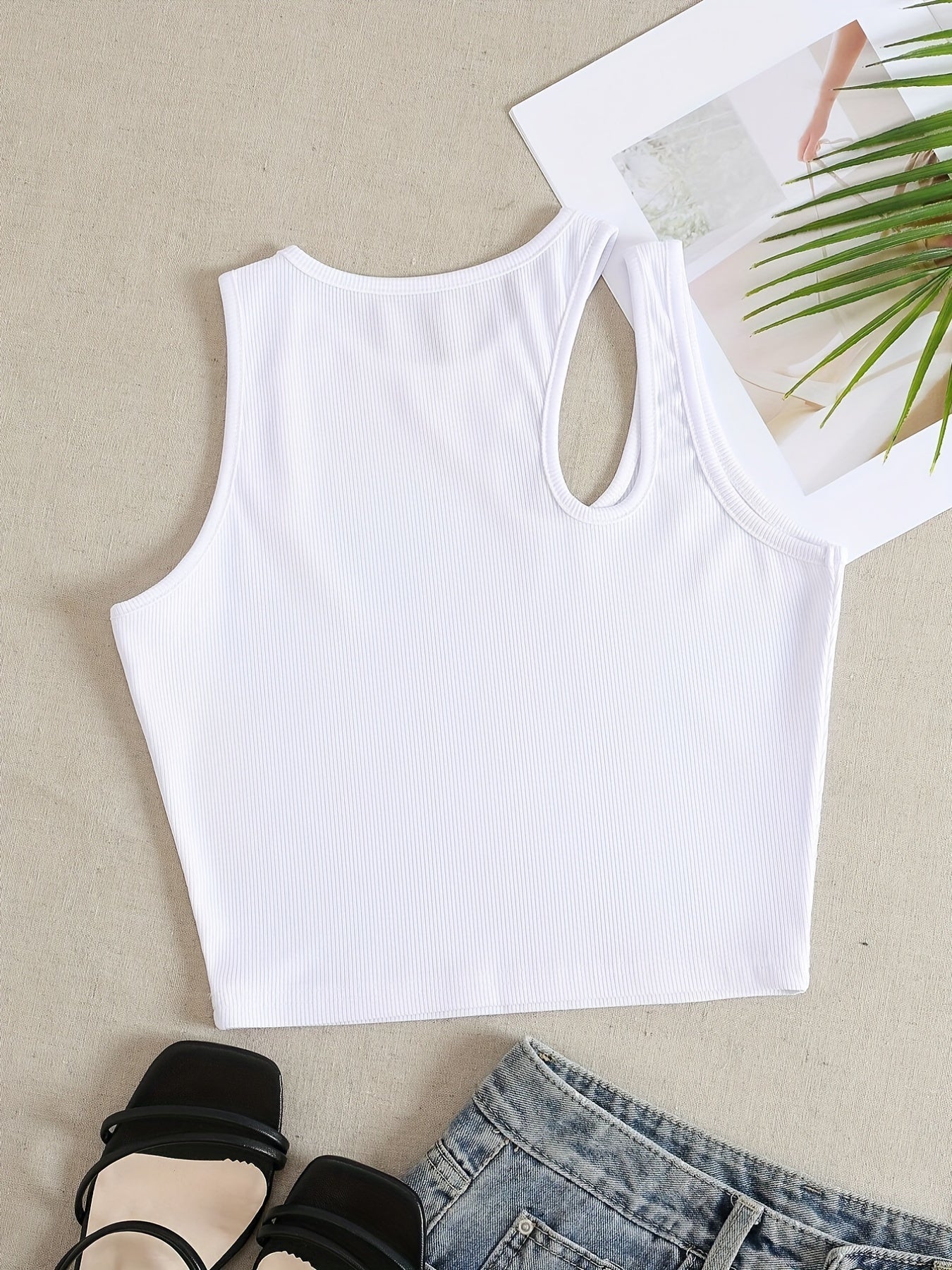 3 Pack Ribbed Crop Tank Tops Sleeveless Summer Top