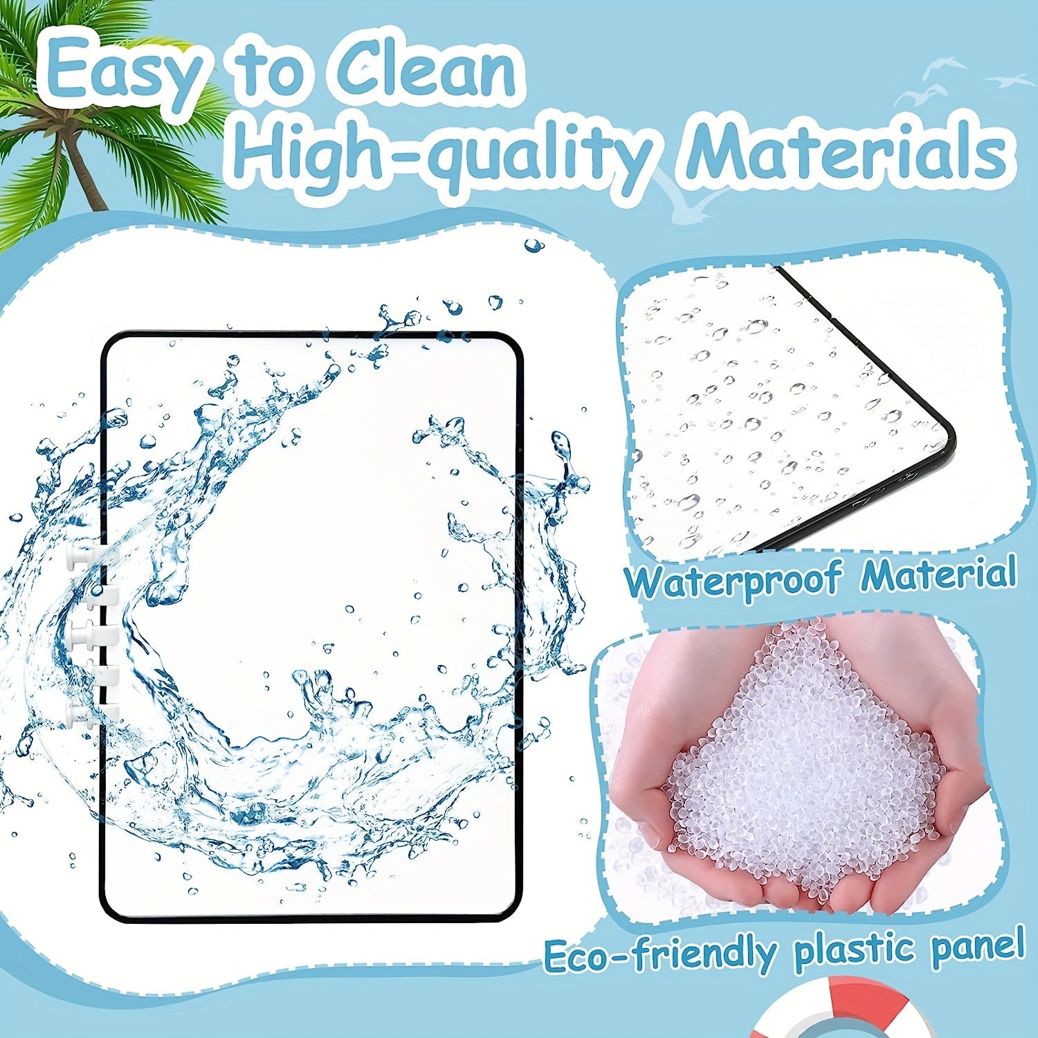 Plastic Beach Bag Divider Detachable Travel Tote Bag Accessories