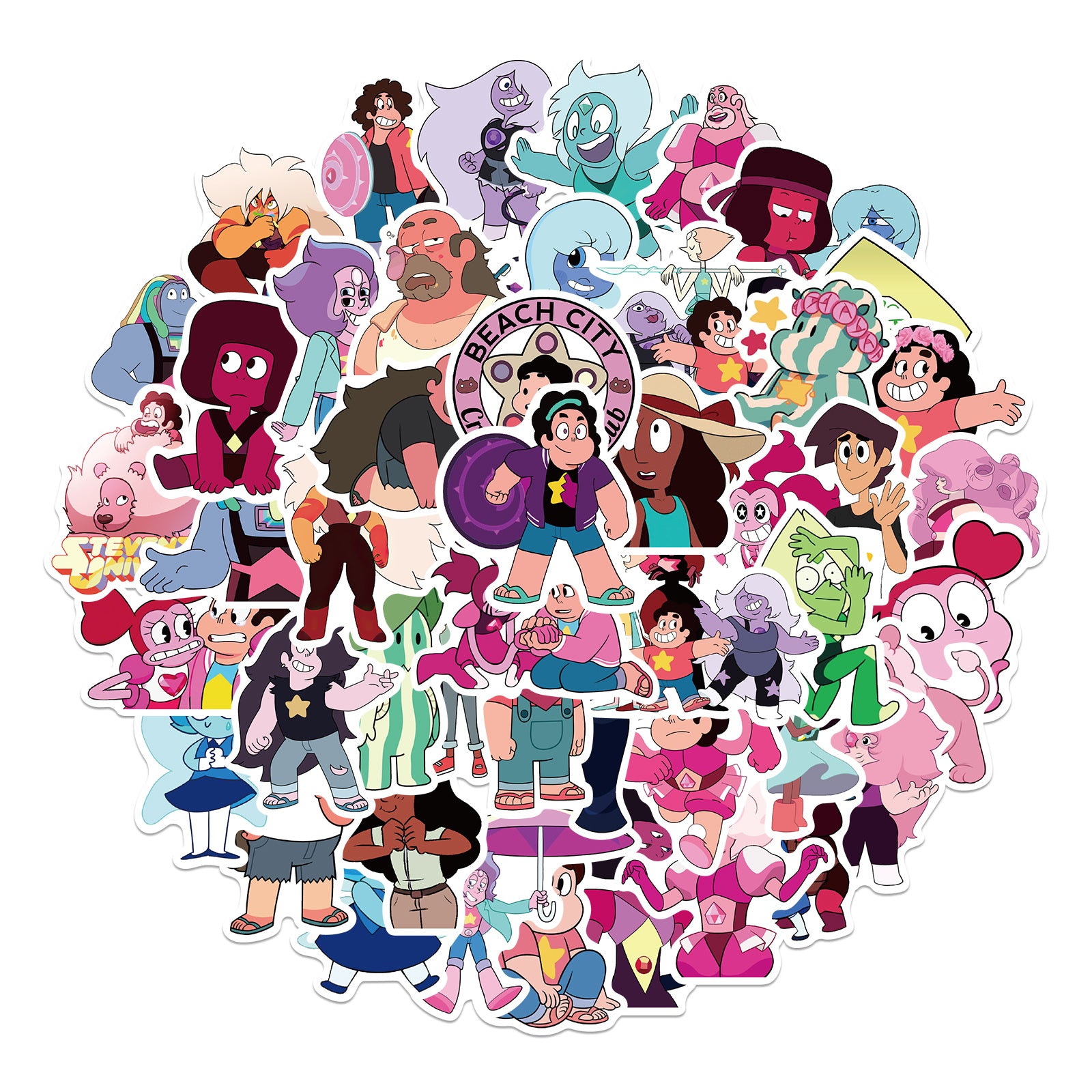 50pcs Anime Waterproof Doodle Stickers Cartoon PVC Notebook DIY Stickers