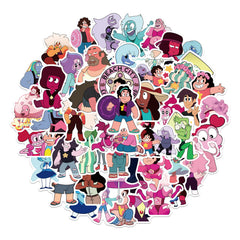 50pcs Anime Waterproof Doodle Stickers Cartoon PVC Notebook DIY Stickers