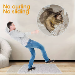 Double Sided Rug Tape Non Slip Reusable Washable Carpet Floor Mat Wall - 12 Pcs