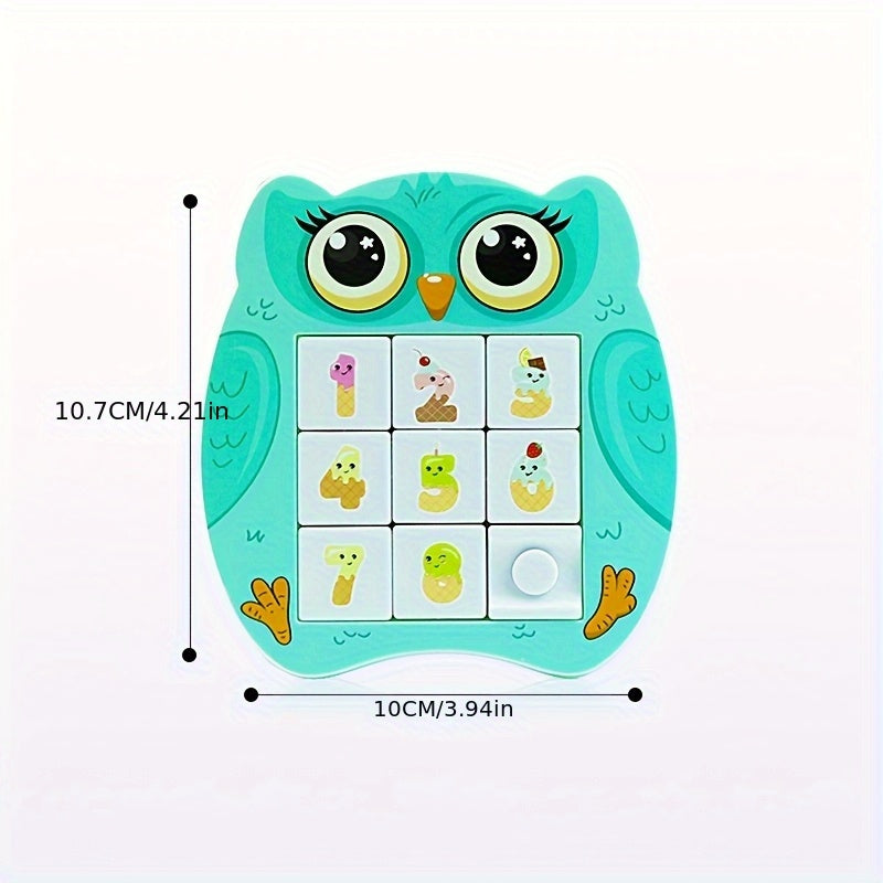 Kids Magnetic Sliding Puzzle Educational Game with Cartoon Animals