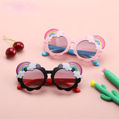 Cartoon Rainbow Sunglasses for Kids - Sun Protection Holiday Party Accessories