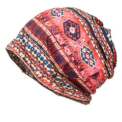 Vintage Pattern Floral Printed Unisex Sun Hat Brimless Headwrap