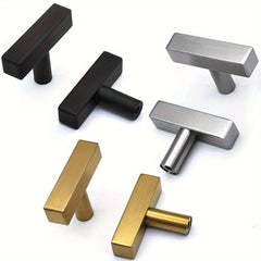 2 Pack Square Cabinet Knobs Drawer Knobs 5cm Stainless Steel