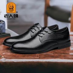 Men's Derby Shoes Lace up Front Dress Shoes For Men Business Formal Wedding