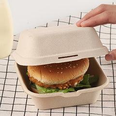 10pcs Disposable Cake Box Paper Pulp Hand Painted Biodegradable