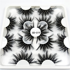 7 Pairs Dramatic 3D Mink False Eyelashes for Makeup Look