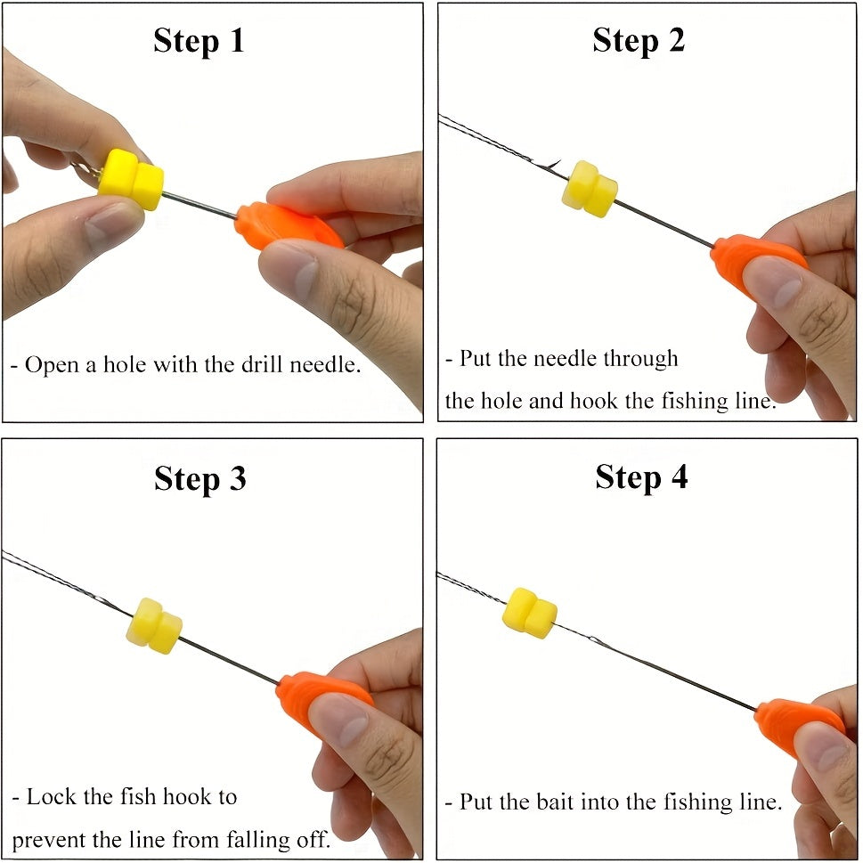 Carp Fishing Bait Rig Kit Needle Swinger Driller Fishing Scissors