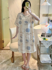 Duck Print NightDress Women's Sleepwear