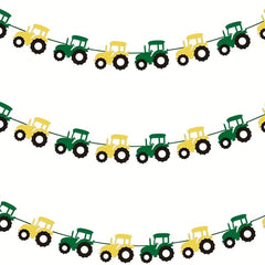 Tractor Felt Banner Party Decoration Birthday Party Supplies