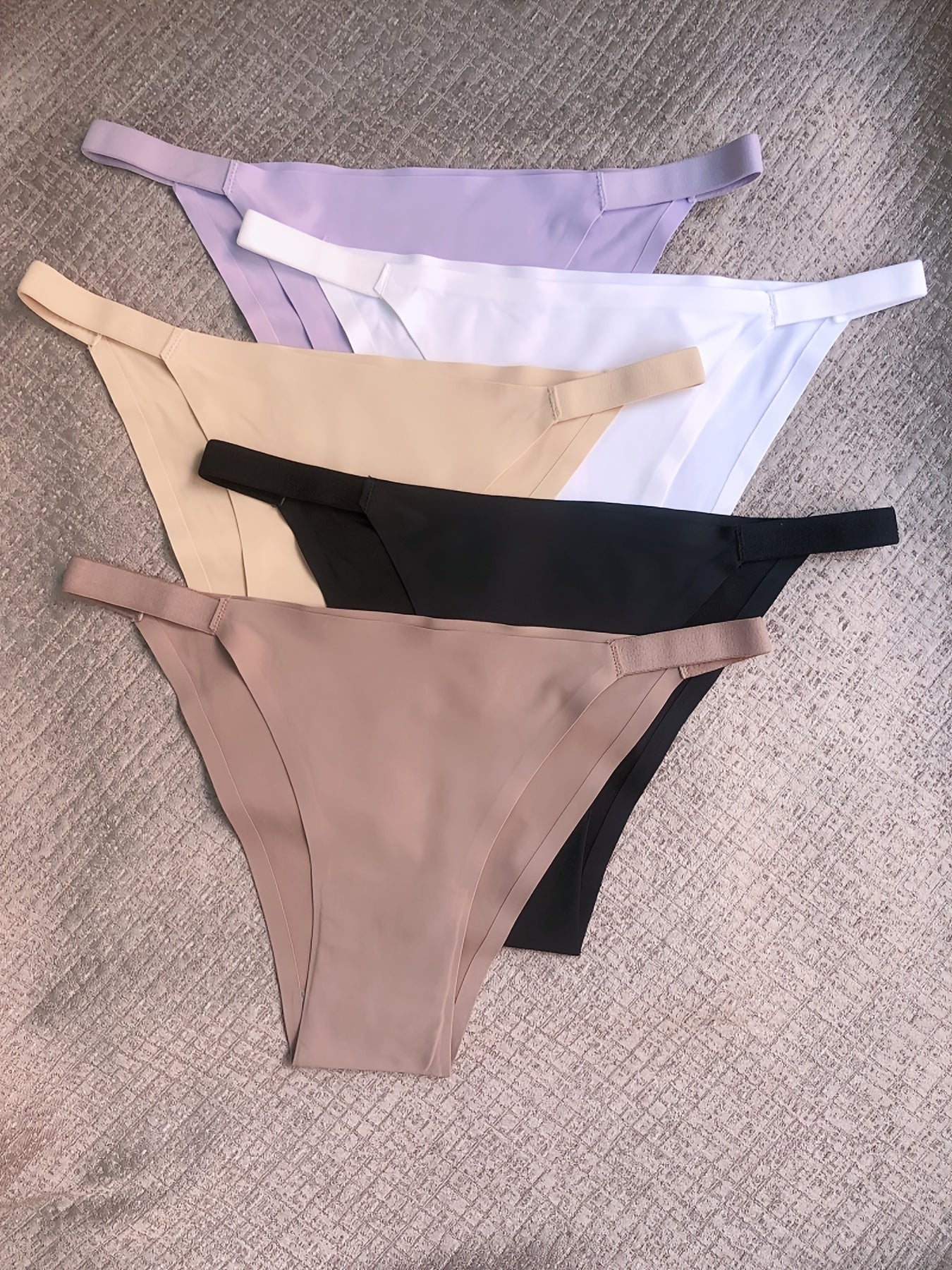 5 Pack Low Waist Panties Seamless Thongs