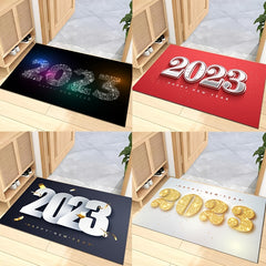 Polyester Washable Year Decorative Printed Carpet 15.7x23.6in