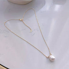 Freshwater Cultured Pearl Pendant Necklace for Girls
