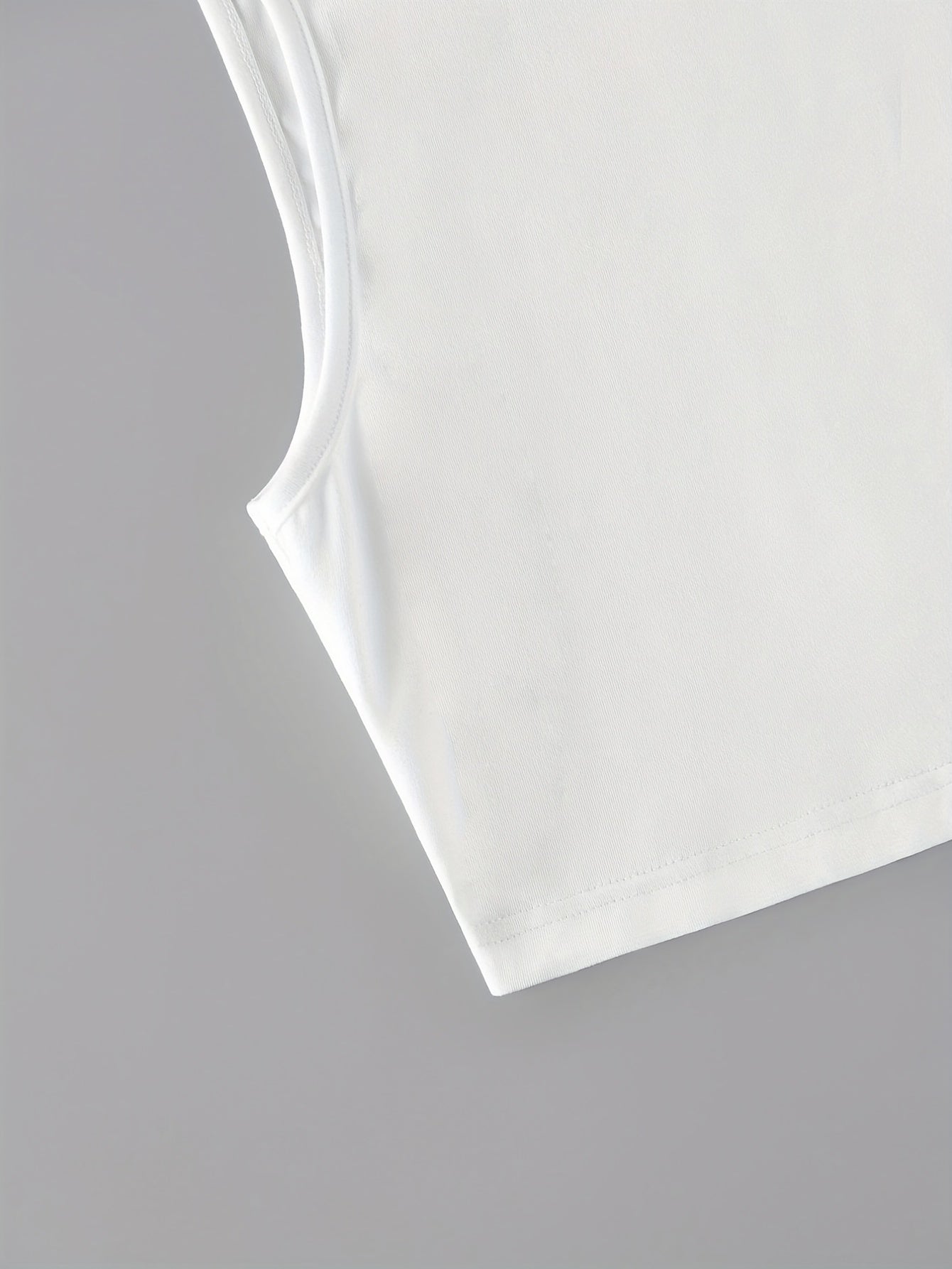 Staring Eye Crop Tank Top Sleeveless Summer Loose Sports Top