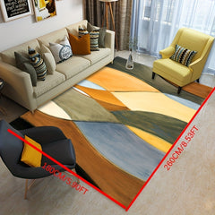 Modern Geometric Area Rug Morandi Non Shedding Floor Carpet Living Room