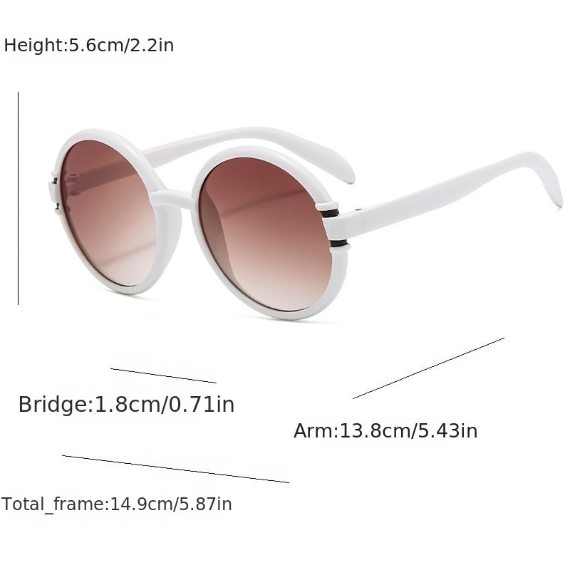 Men's Retro Round Frame Sunglasses
