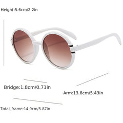 Men's Retro Round Frame Sunglasses