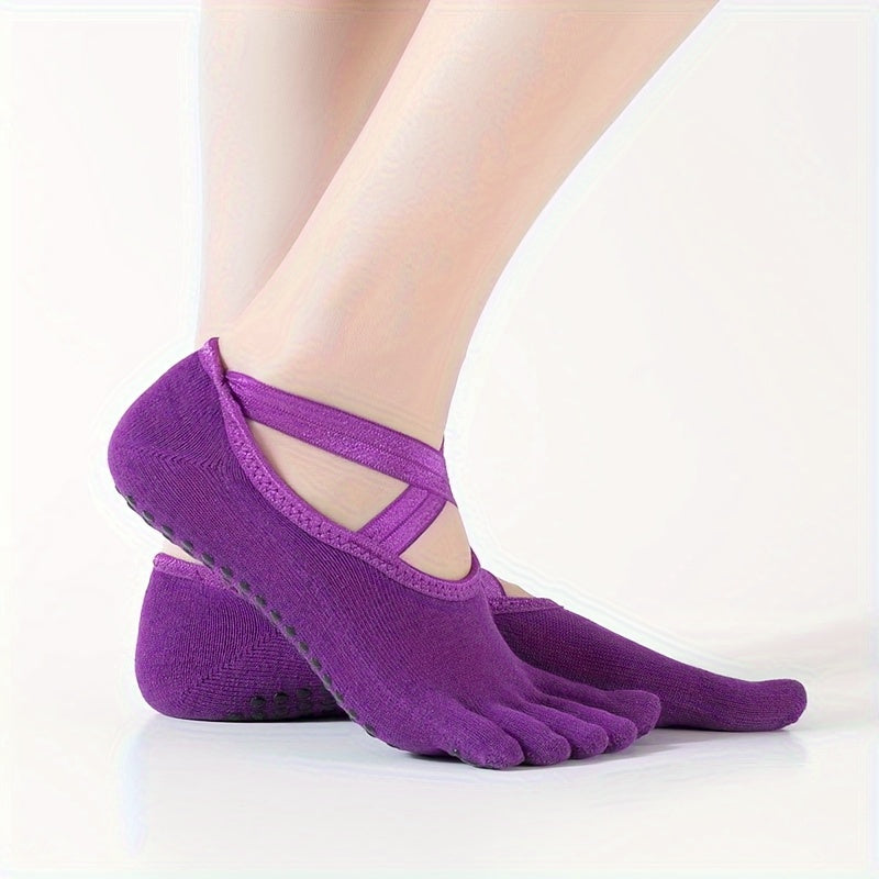 Women's Yoga Socks Non slip Split Five Toe Socks
