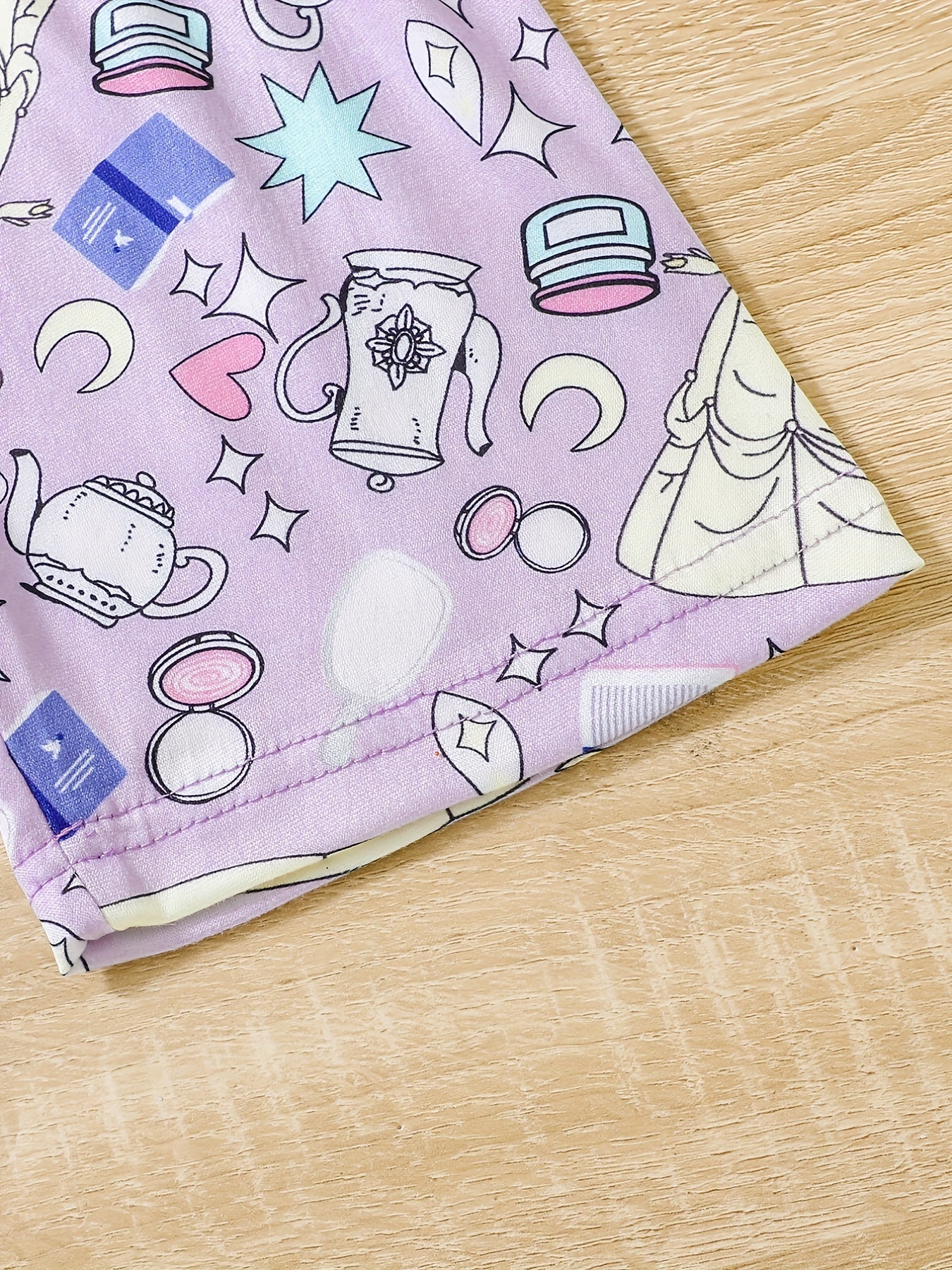 5pcs Girls Cartoon Print Shorts for Summer