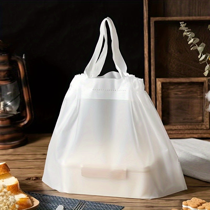 Translucent Food Packaging Bag Bakery Catering Gift Shopping Bag