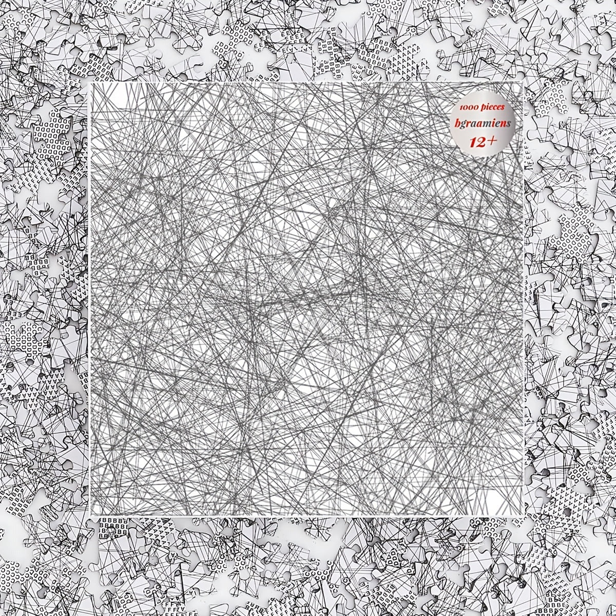 1000pcs Jigsaw Puzzle Line Art Game Educational Brain Teaser