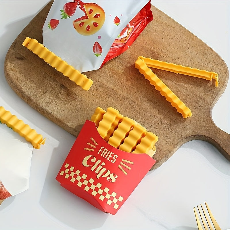 12pcs French Fries Sealing Clip Milk Powder Snack Clip Household Sealing Strip