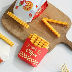 12pcs French Fries Sealing Clip Milk Powder Snack Clip Household Sealing Strip