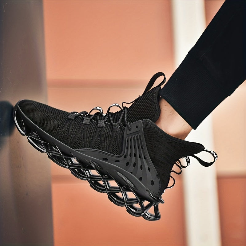 Men's Blade Sneakers Knitted Breathable Shock Absorb