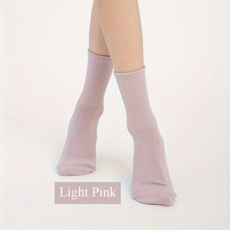 Soft Yoga Socks Anti-skid Mid-Calf Gripper Pilates Ballet Barre