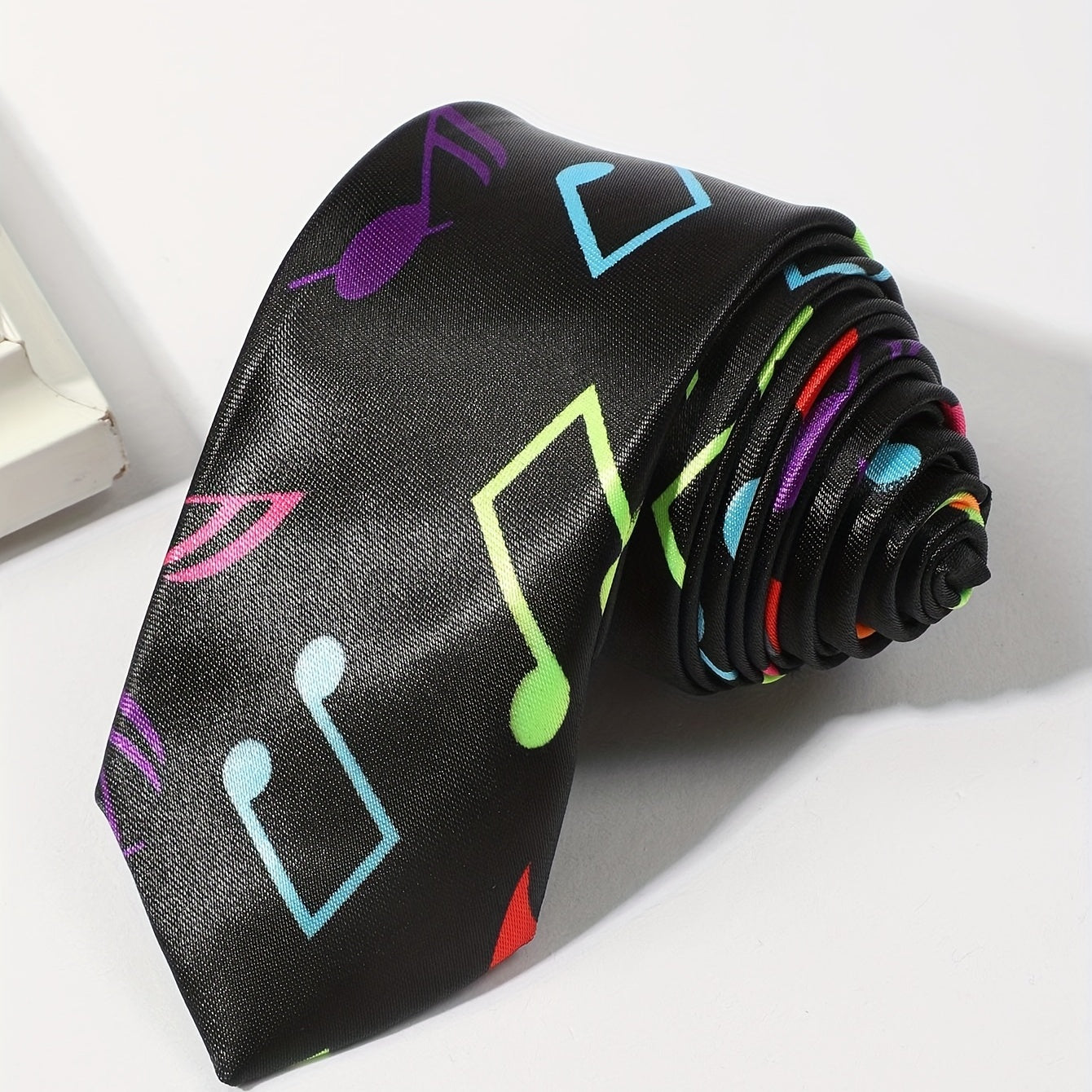 College Style Hip hop Musical Note Necktie