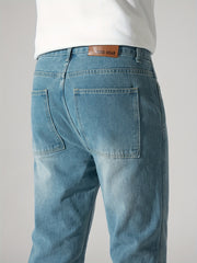 Men's Straight Leg Jeans Casual Street Style Denim Pants