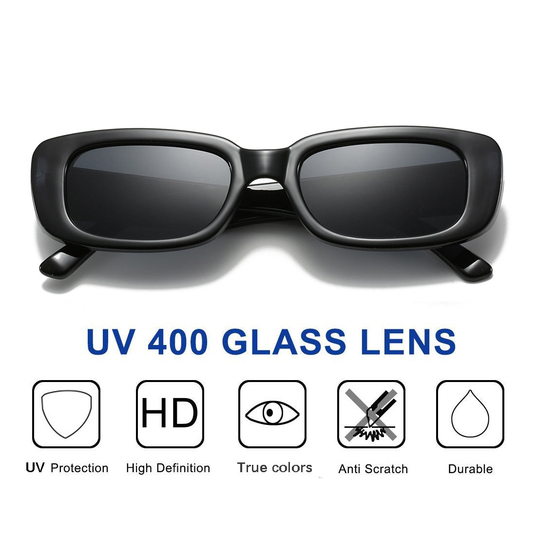 Small Rectangle Sunglasses Vintage Ladies Stylish Sunglasses