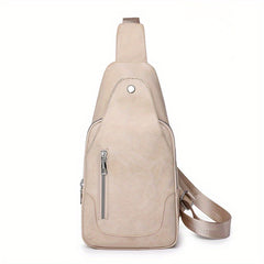 Vintage Sling Bag Women Faux Leather Crossbody Outdoor Sports Chest Purses