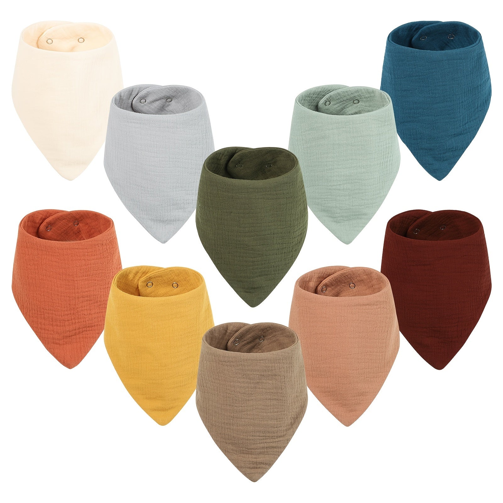 Casual Plain Bib Triangle Scarf Bib Baby Girls Accessory