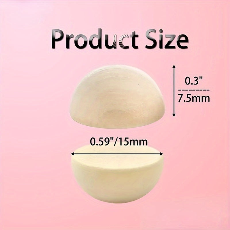 30pcs Natural Wooden Beads for Jewelry Making DIY Crafts