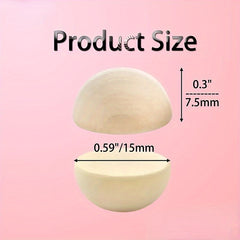 30pcs Natural Wooden Beads for Jewelry Making DIY Crafts
