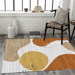 Fluffy Faux Wool Area Rug Non-slip Large Carpet for Living Room Bedroom