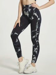 Tie Dye Workout Yoga Tight Pants High Stretchy Running Fitness Sports Leggings