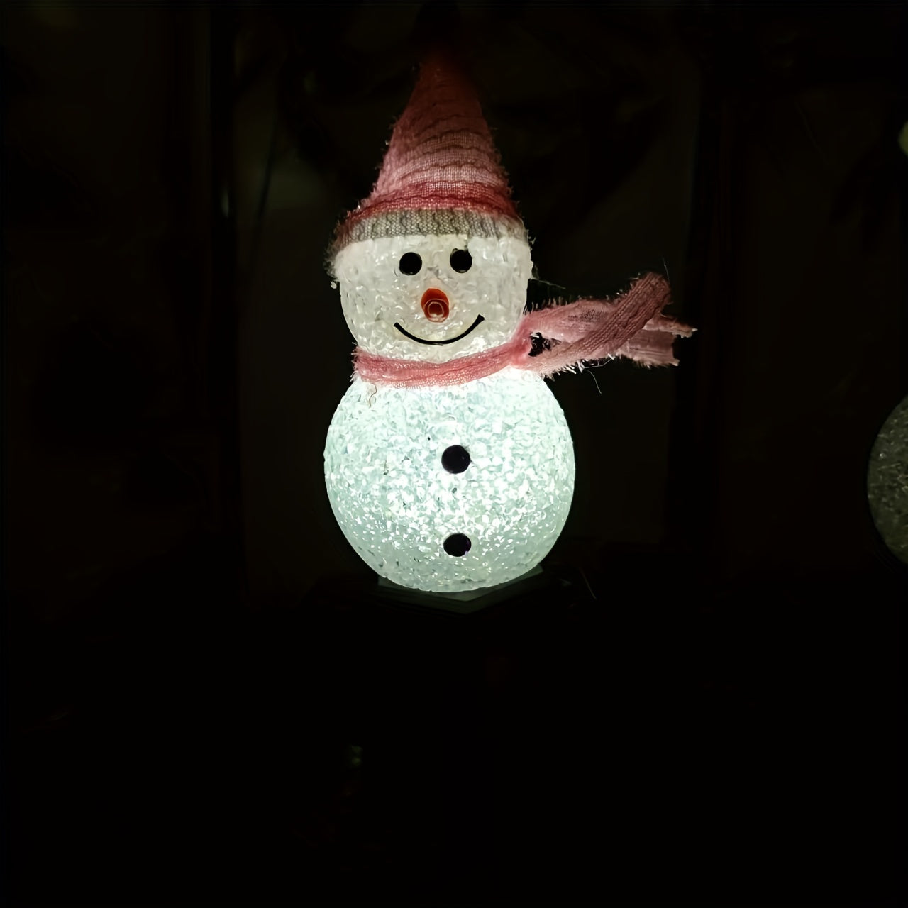 Solar Snowman Decorative Lights Outdoor Waterproof Yard Landscape Lights