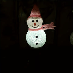 Solar Snowman Decorative Lights Outdoor Waterproof Yard Landscape Lights