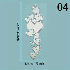 Heart Edge Metal Cutting Die for DIY Scrapbook Making