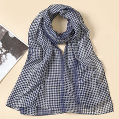 Plaid Scarf Solid Warm Winter Scarf Shawl 1pc