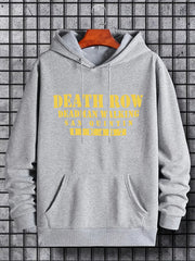 Men's Death Row Print Hoodie Casual Sweatshirt