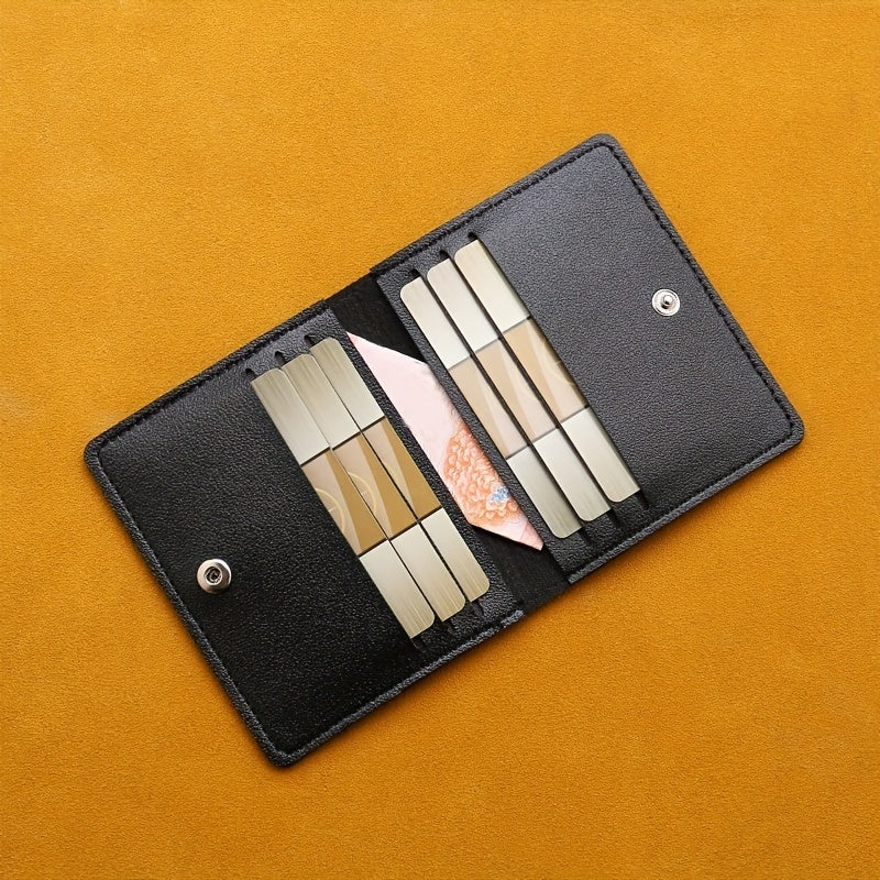 Ultra thin Card Holder Money Clip Leather Coin Purse