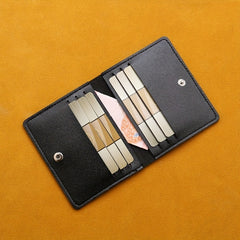 Ultra thin Card Holder Money Clip Leather Coin Purse